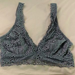 Purple lace bralette